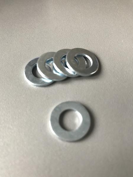 1000 Stück Unterlegscheibe Beilagscheibe A 8,4 DIN125 16x8,4x1,6mm , Stahl 140HV verzinkt (VPE: 1000 Stück)
